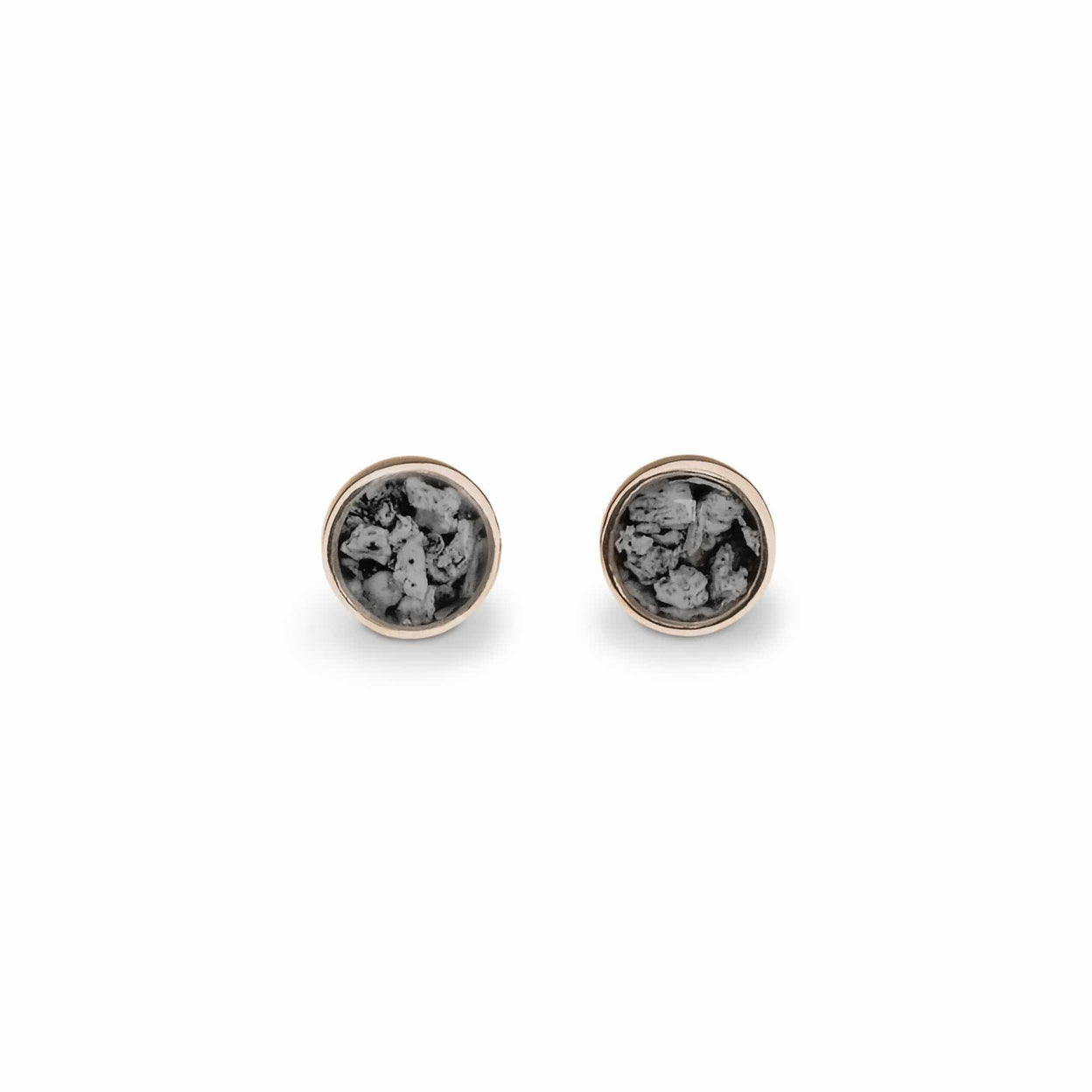 Load image into Gallery viewer, EverWith Ladies Classic Round Memorial Ashes Earrings