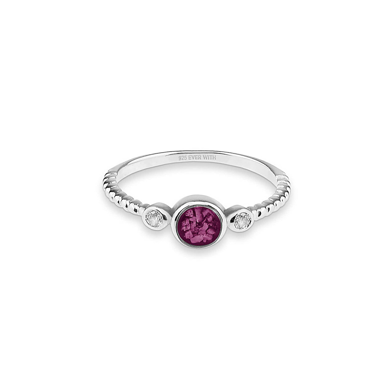 Load image into Gallery viewer, EverWith Ladies Peace Memorial Ashes Ring with Fine Crystals