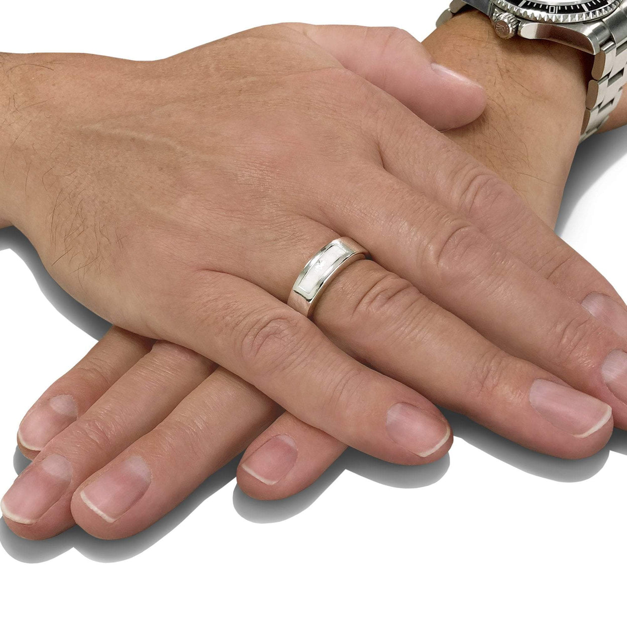 Load image into Gallery viewer, EverWith Unisex Pure Memorial Ashes Ring