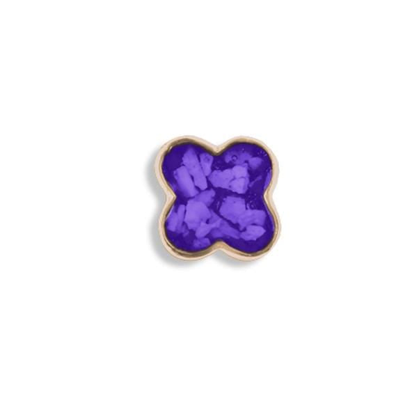 Load image into Gallery viewer, EverWith Large Clover Memorial Ashes Element for Glass Locket