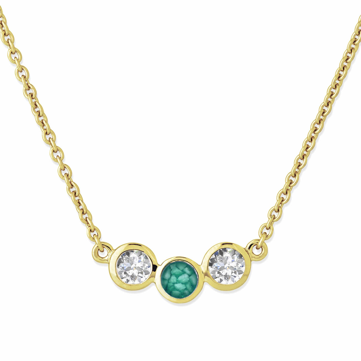 Load image into Gallery viewer, EverWith Ladies Three Of Us Memorial Ashes Necklace
