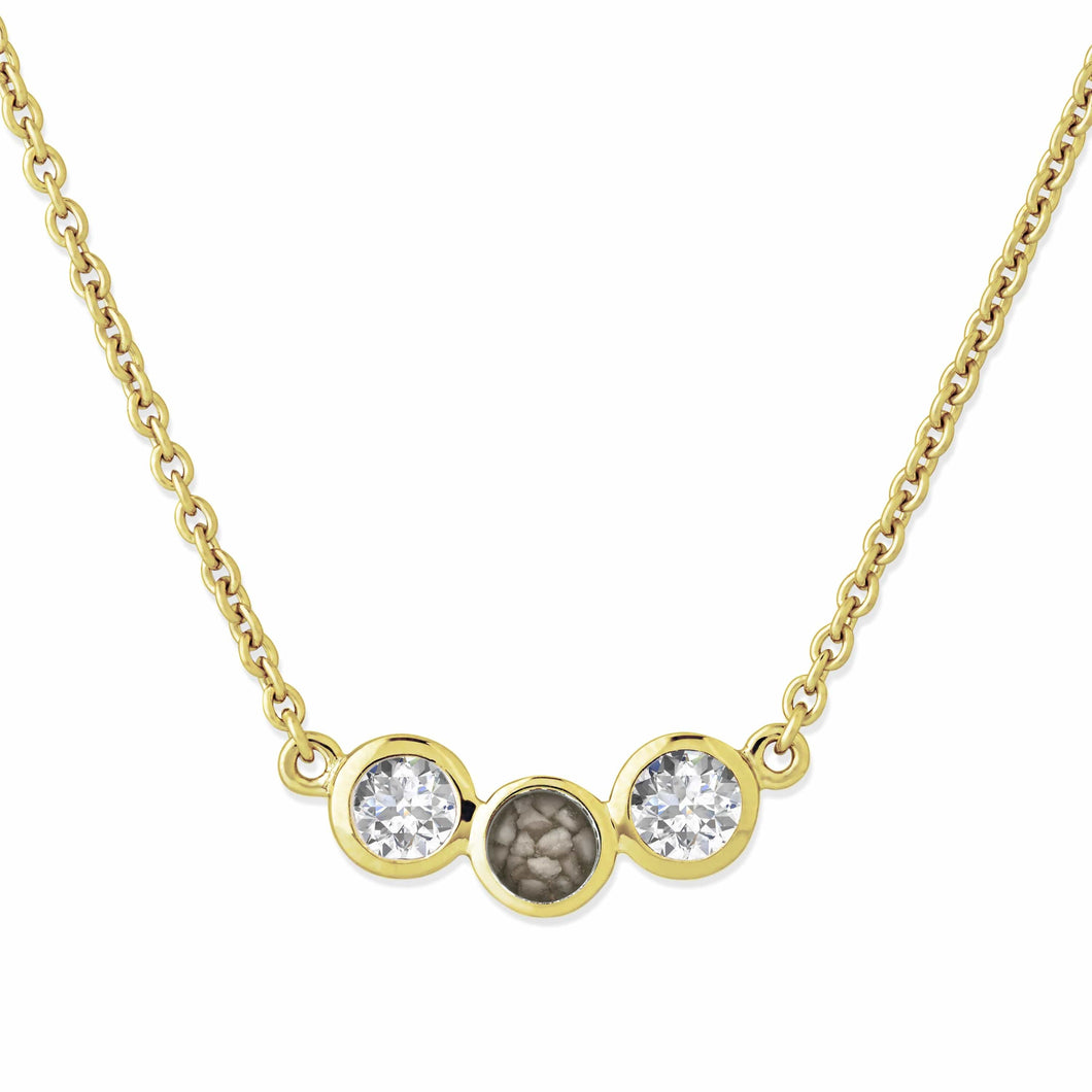 EverWith Ladies Three Of Us Memorial Ashes Necklace