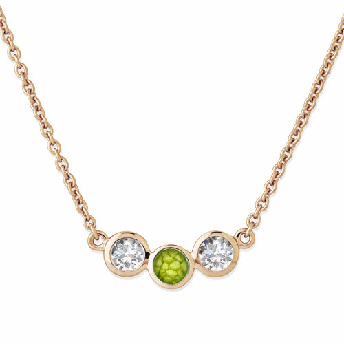 EverWith Ladies Three Of Us Memorial Ashes Necklace