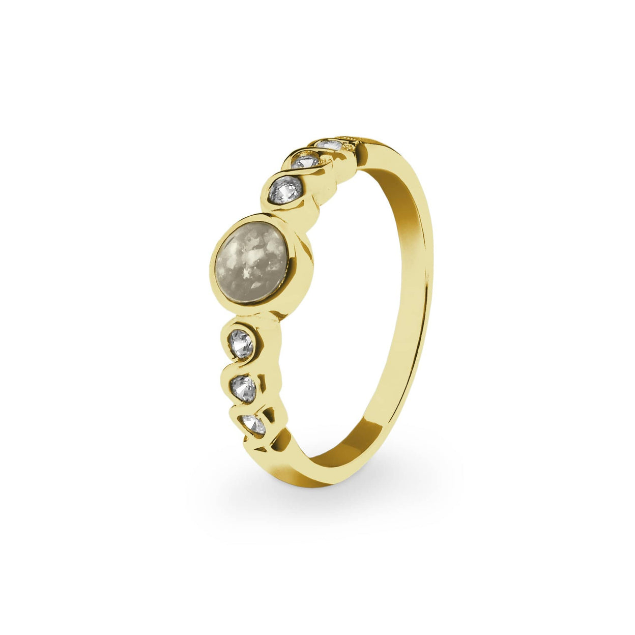 Load image into Gallery viewer, EverWith Ladies True Memorial Ashes Ring with Fine Crystals