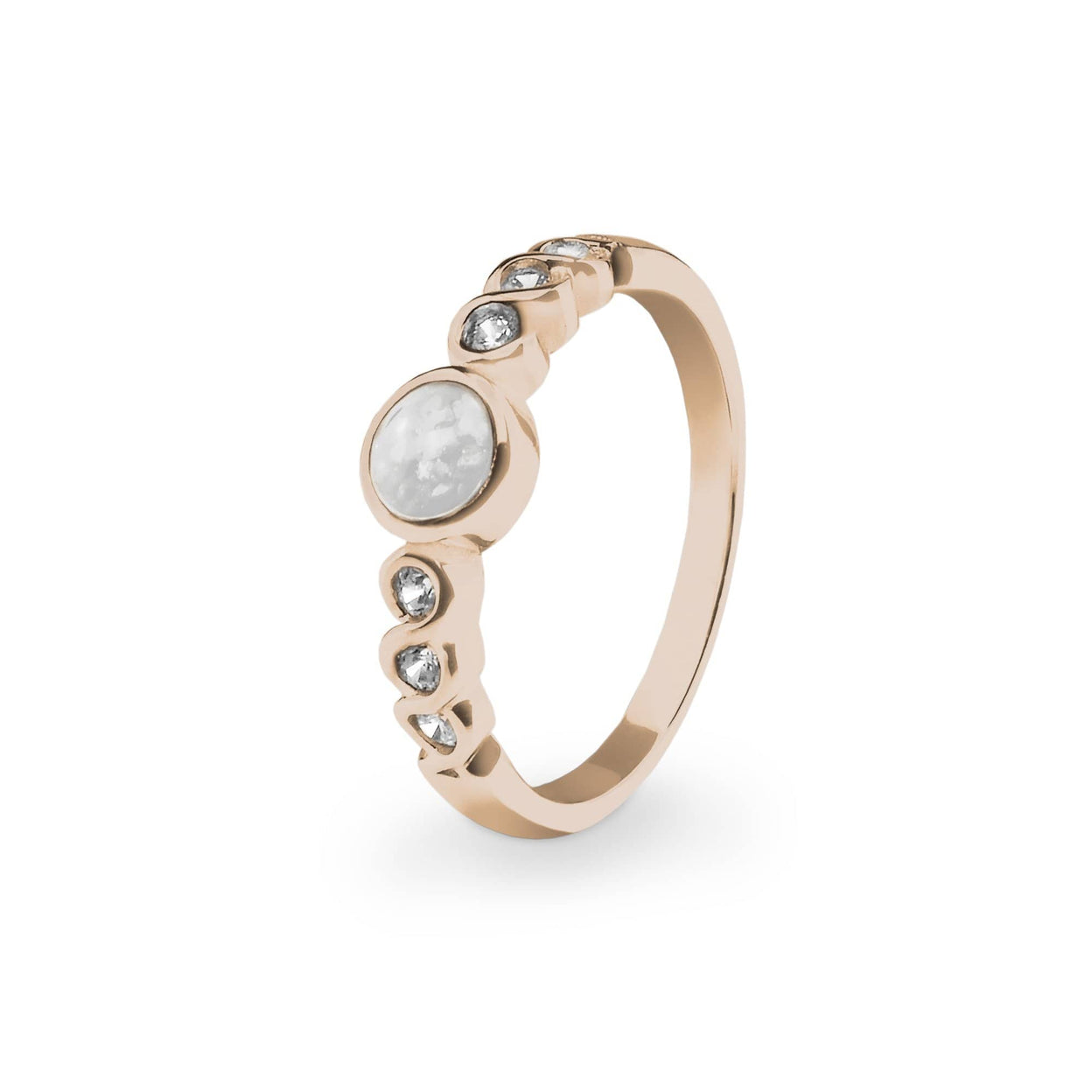 Load image into Gallery viewer, EverWith Ladies True Memorial Ashes Ring with Fine Crystals