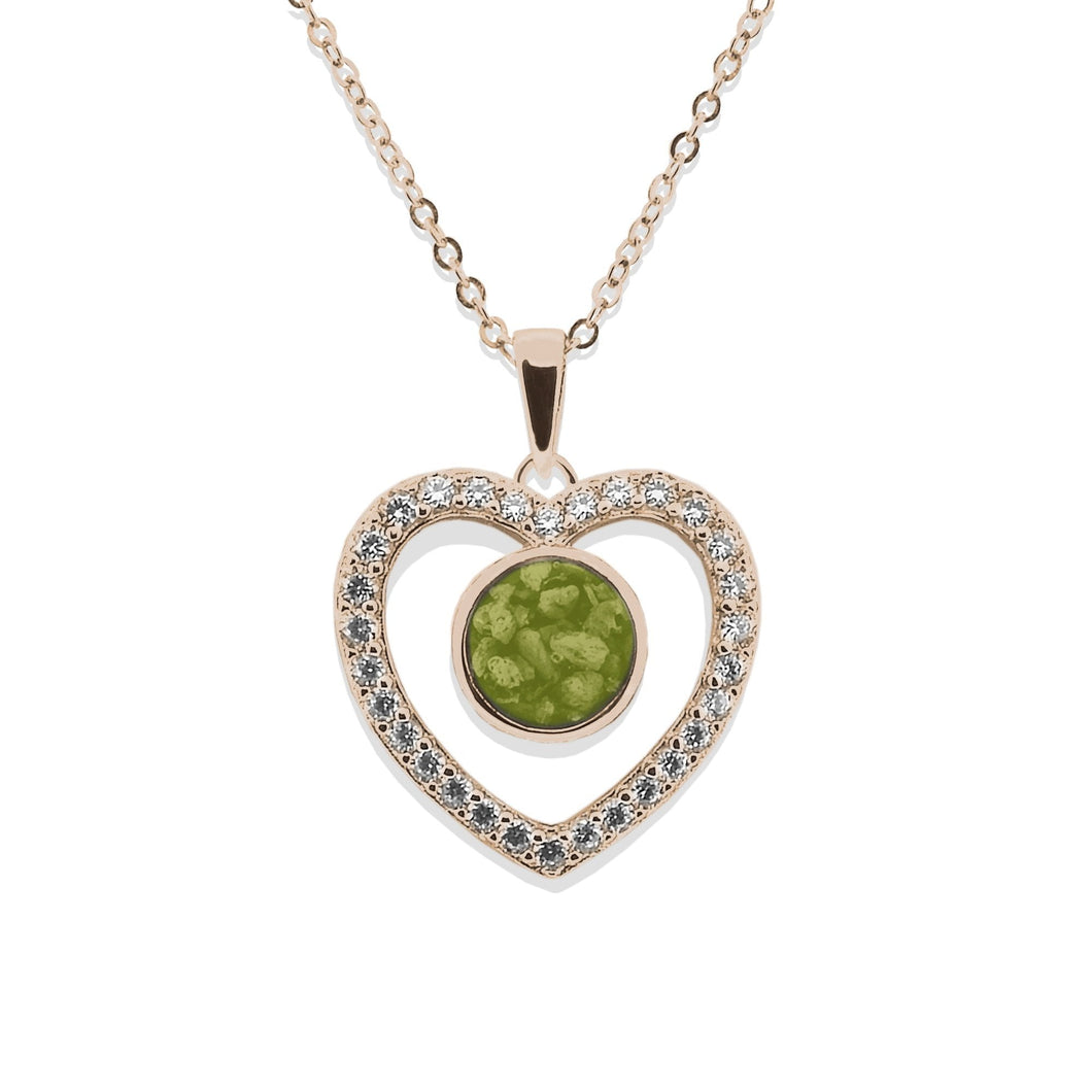 EverWith Ladies Forever Memorial Ashes Pendant with Fine Crystals