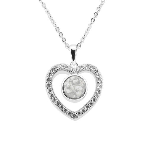 EverWith Ladies Forever Memorial Ashes Pendant with Fine Crystals