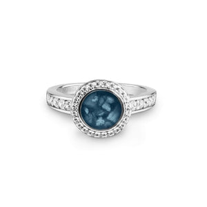 EverWith Ladies Radiance Memorial Ashes Ring with Fine Crystals