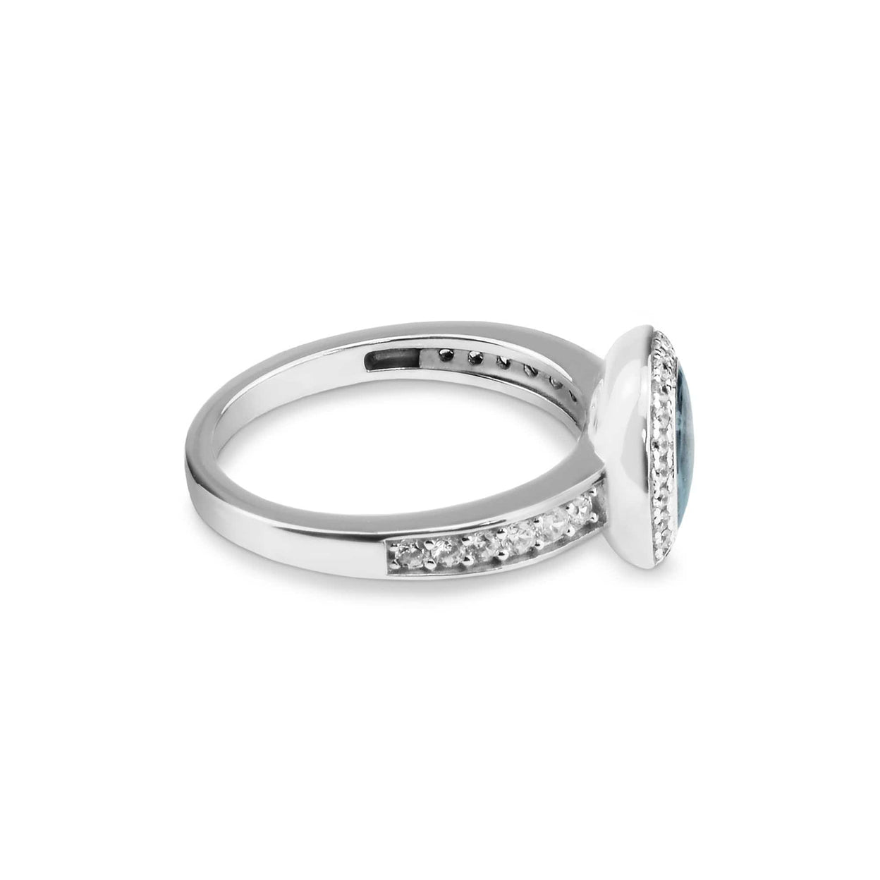 Load image into Gallery viewer, EverWith Ladies Radiance Memorial Ashes Ring with Fine Crystals