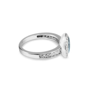 EverWith Ladies Radiance Memorial Ashes Ring with Fine Crystals