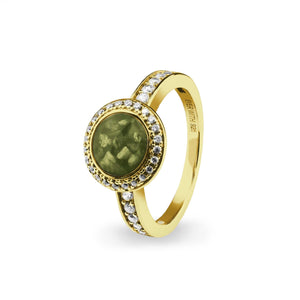 EverWith Ladies Radiance Memorial Ashes Ring with Fine Crystals