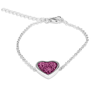 EverWith Ladies Heart Memorial Ashes Bracelet