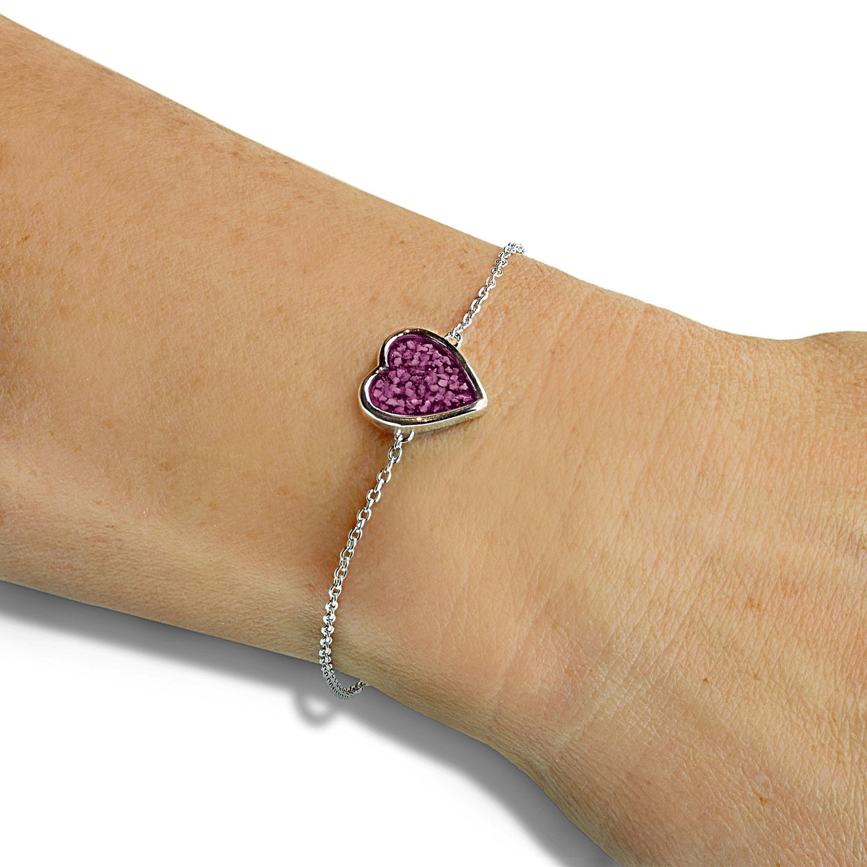 Load image into Gallery viewer, EverWith Ladies Heart Memorial Ashes Bracelet