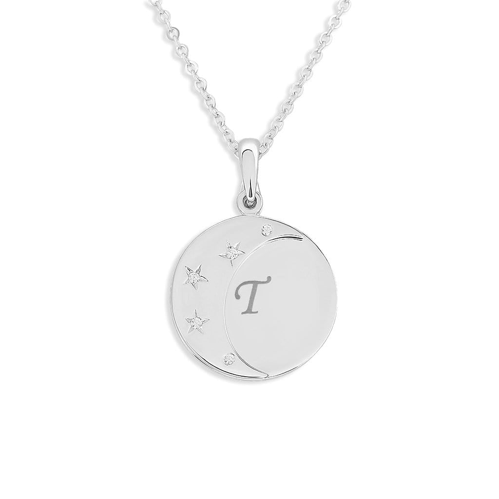 Load image into Gallery viewer, EverWith Engraved Moons Standard Engraving Memorial Pendants with Fine Crystal