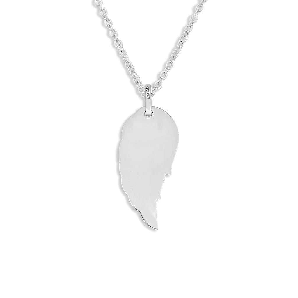 Load image into Gallery viewer, EverWith Engraved Wing Standard Engraving Memorial Pendant