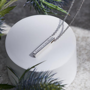 EverWith Engraved Short Bar Standard Engraving Memorial Pendant