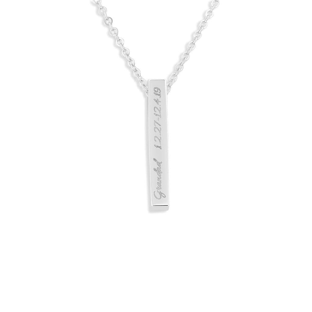 Load image into Gallery viewer, EverWith Engraved Short Bar Standard Engraving Memorial Pendant