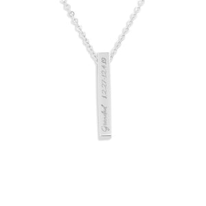 EverWith Engraved Short Bar Standard Engraving Memorial Pendant