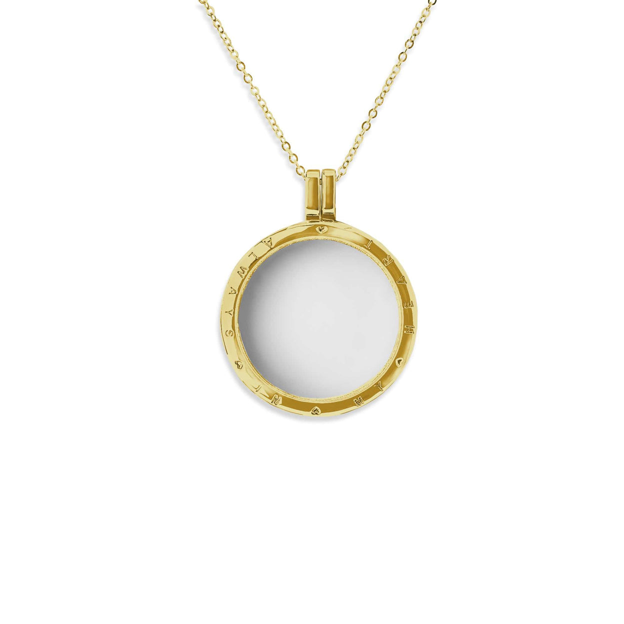Load image into Gallery viewer, EverWith Small Round Glass Locket Sterling Silver Memorial Ashes Locket