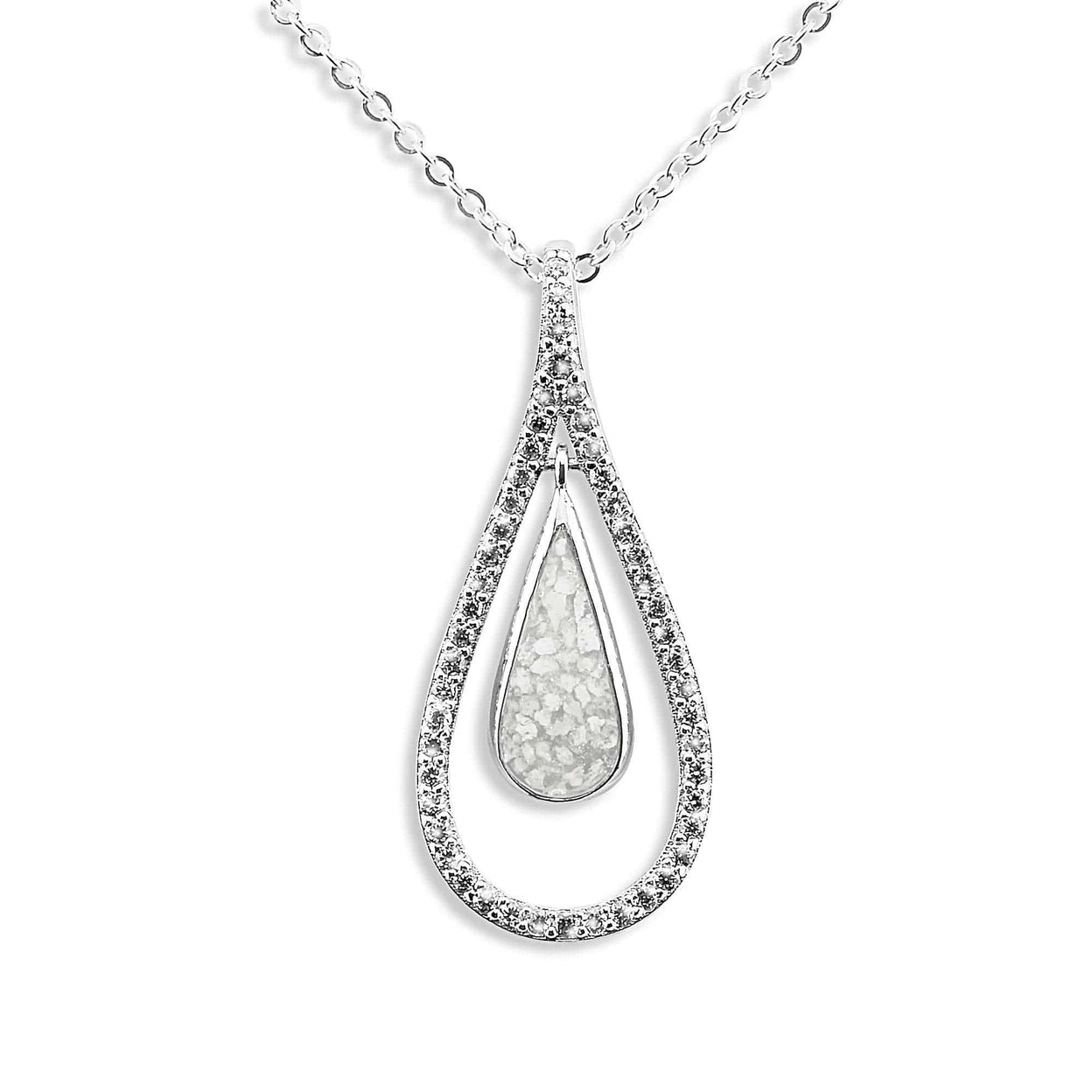 Load image into Gallery viewer, EverWith Ladies Teardrop Memorial Ashes Pendant