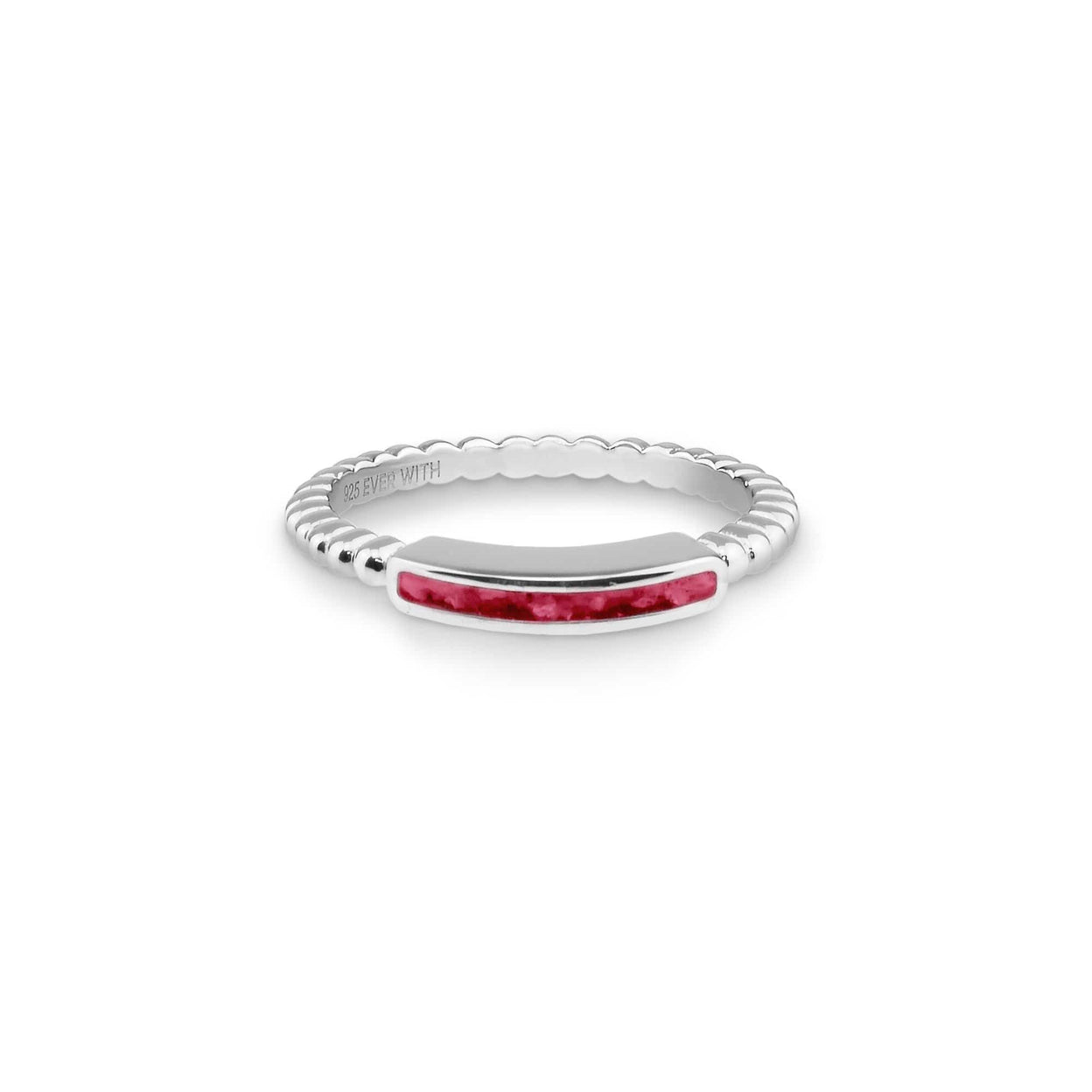 Load image into Gallery viewer, EverWith Ladies Channel Bubble Band Memorial Ashes Ring