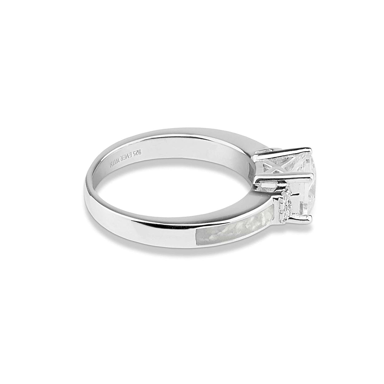 Load image into Gallery viewer, EverWith Ladies Honor Memorial Ashes Ring with Fine Crystals