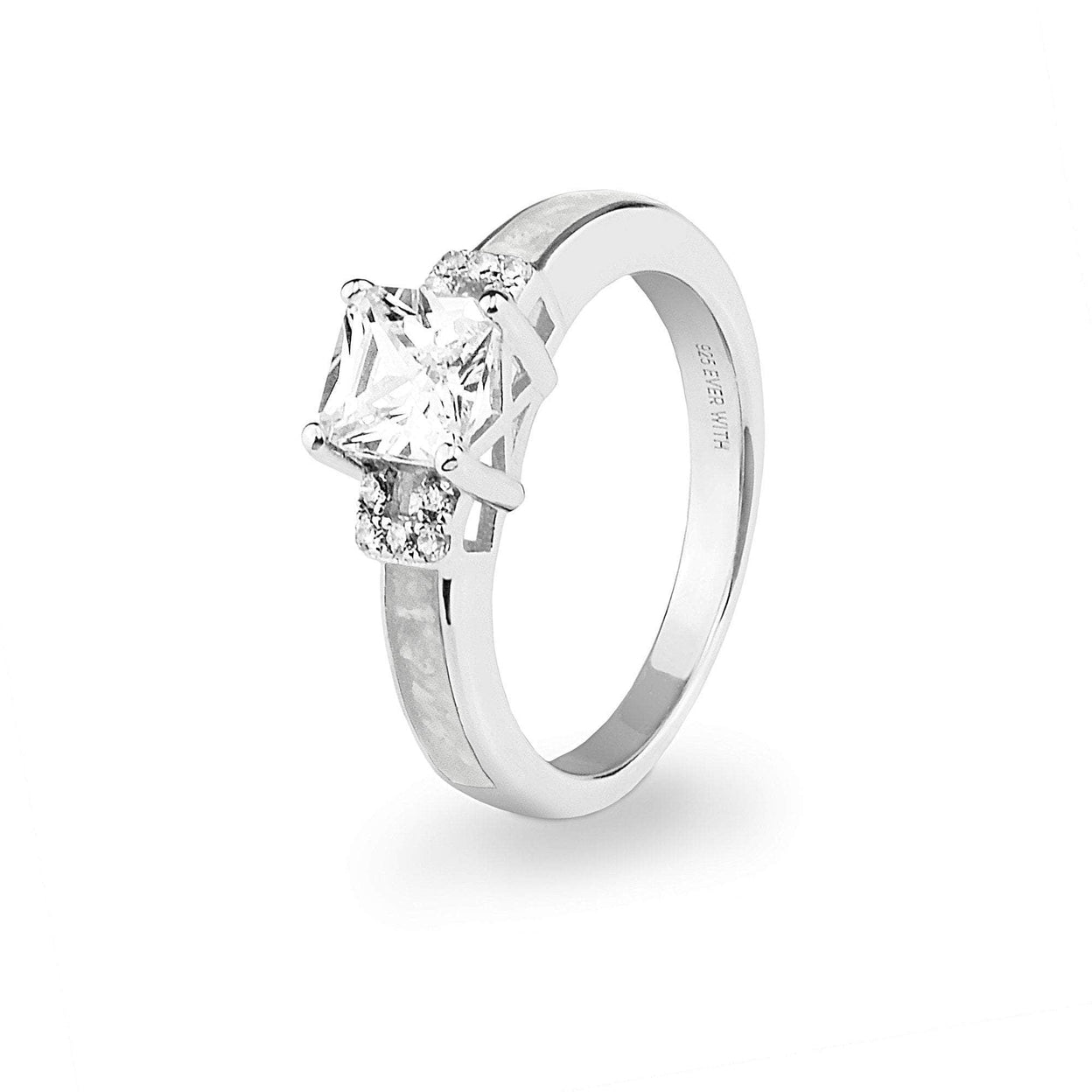 Load image into Gallery viewer, EverWith Ladies Honor Memorial Ashes Ring with Fine Crystals
