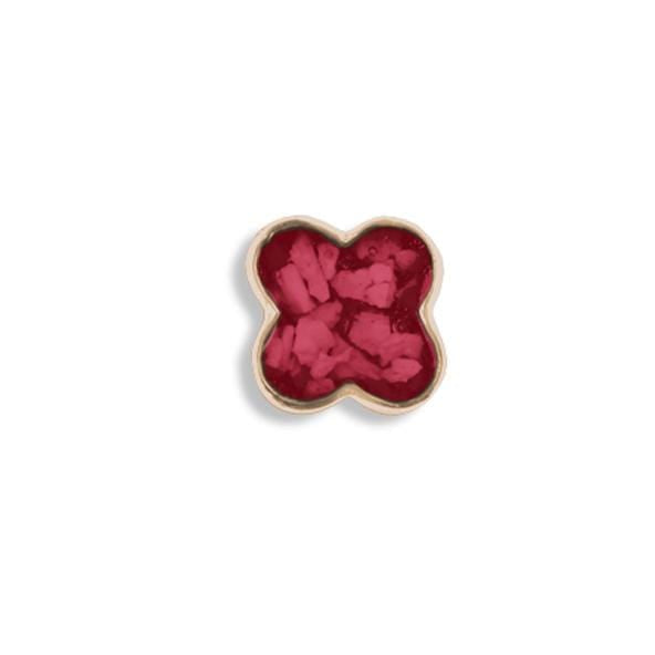 Load image into Gallery viewer, EverWith Large Clover Memorial Ashes Element for Glass Locket