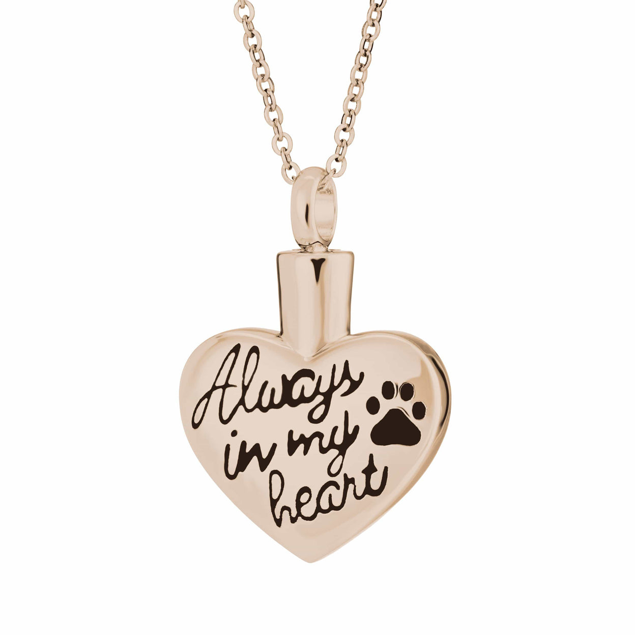Load image into Gallery viewer, EverWith Self-fill Always in my Heart Memorial Ashes Pendant