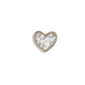 EverWith Small Heart Memorial Ashes Element for Glass Locket