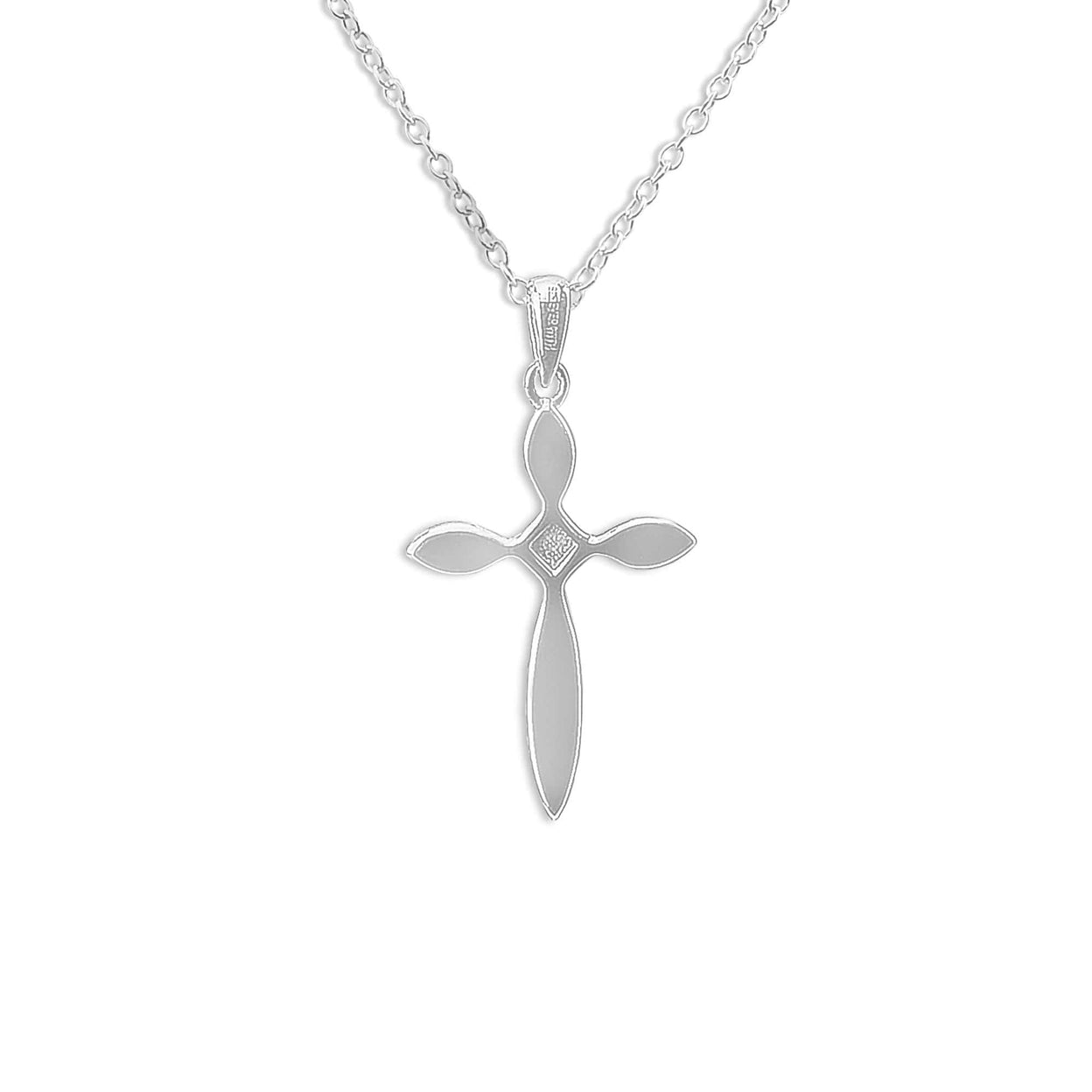 Load image into Gallery viewer, EverWith Unisex Solace Cross Memorial Ashes Pendant with Fine Crystal
