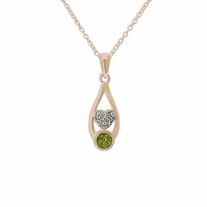 EverWith Ladies Protect Memorial Ashes Pendant with Fine Crystals