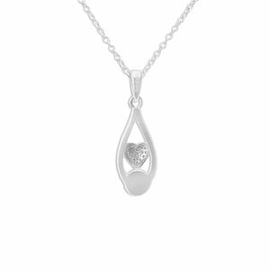 EverWith Ladies Protect Memorial Ashes Pendant with Fine Crystals