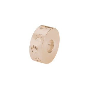 EverWith  Self-fill Round Dog Paw Print Memorial Ashes Charm Bead
