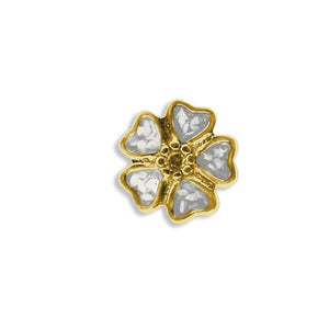 EverWith Large 5 Petal flower Memorial Ashes Element for Glass Locket