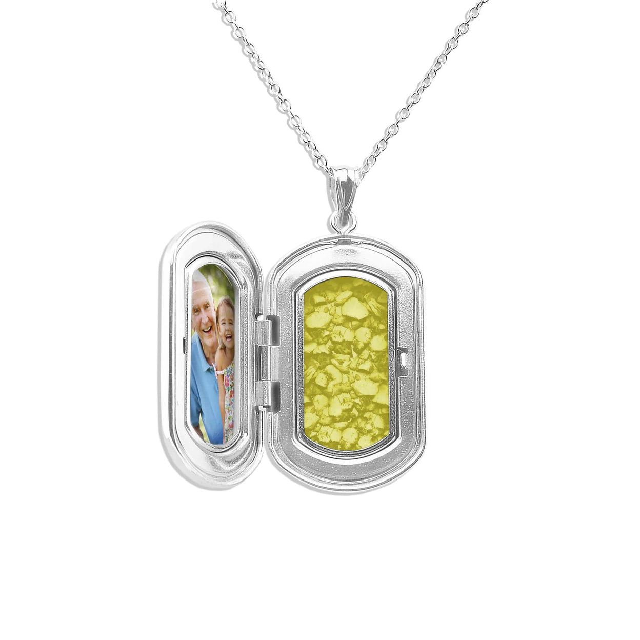 Load image into Gallery viewer, EverWith Large Rounded Rectangle Shaped Sterling Silver Memorial Ashes Locket